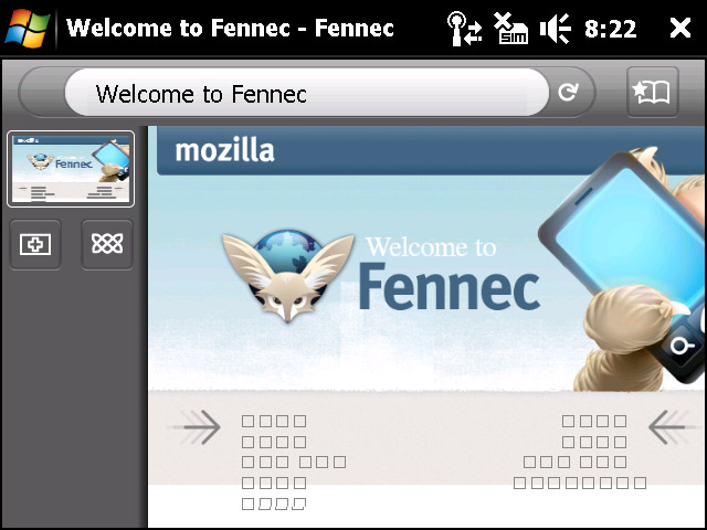 Firefox Mobile op Windows Mobile