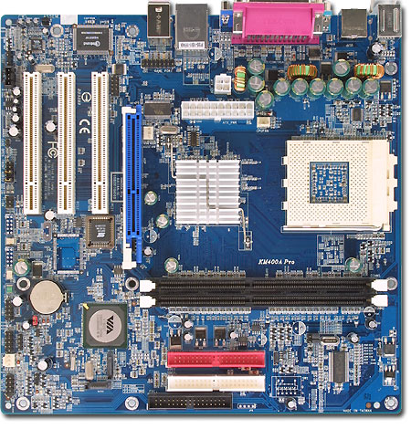 Albatron KM400A Pro, KM400  (mATX, Sound, LAN, SATA-RAID)