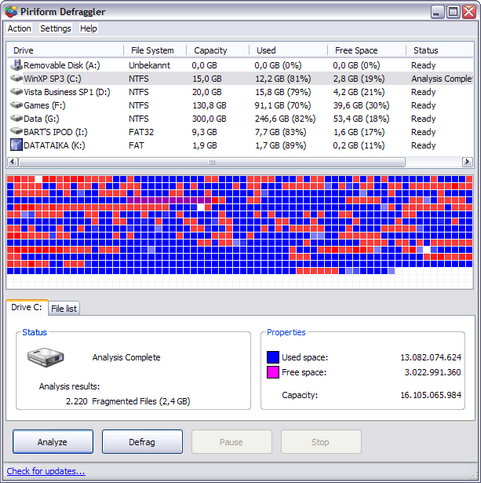 Defraggler 1.04.098 screenshot (481 pix)