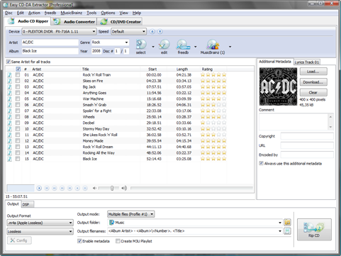 Easy CD-DA Extractor 12 screenshot (481 pix)