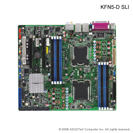 Asus KFN5-D SLI, nForce Pro 3600 (SSI, PCI-e, Sound, LAN, SATA II, Raid)