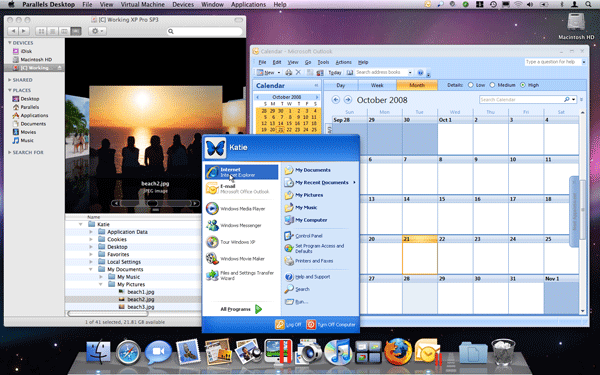 Parallels Desktop for the Mac 4.0 - XP bovenop OS X
