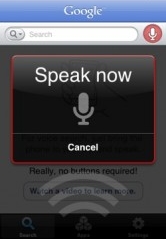 Spraakgestuurd zoeken met Google op iPhone