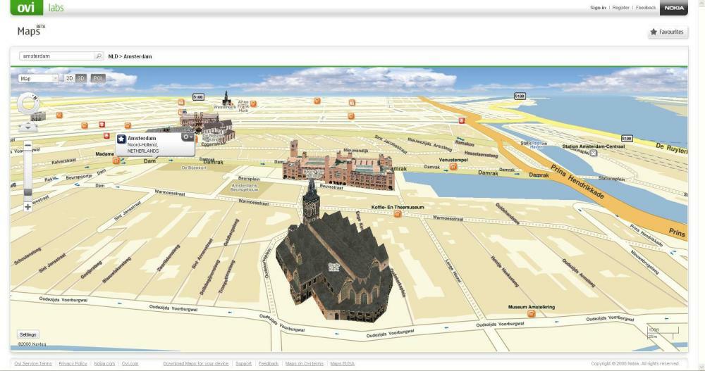 Nokia Maps on Ovi