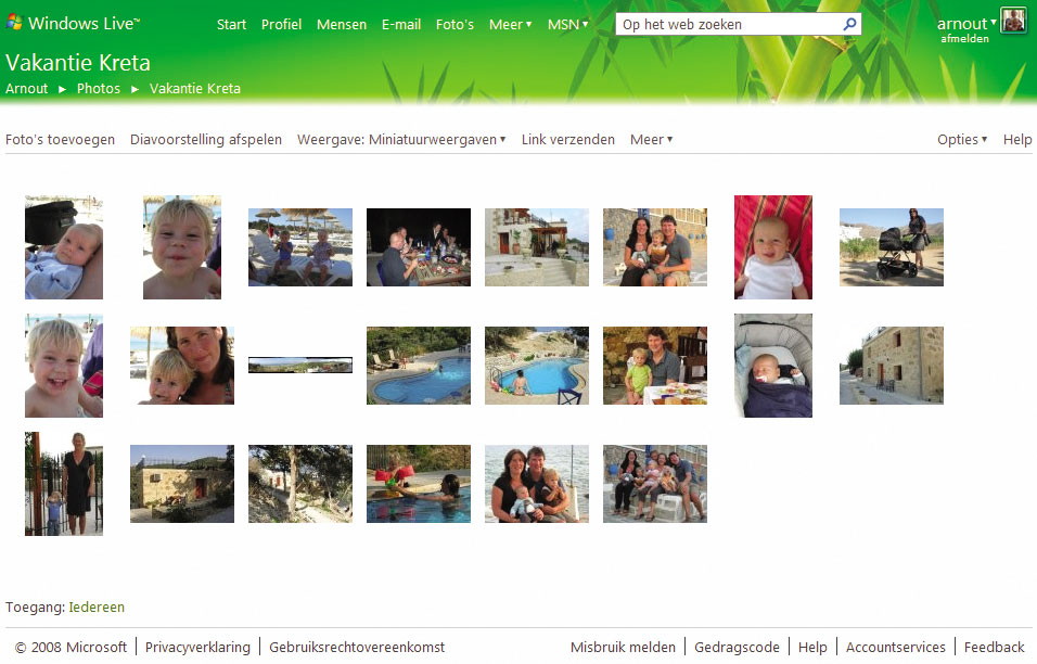 Windows Live - foto's online delen