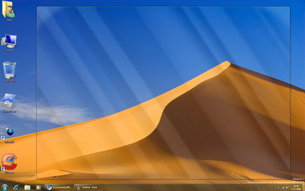 Windows 7 build 6959 screenshot