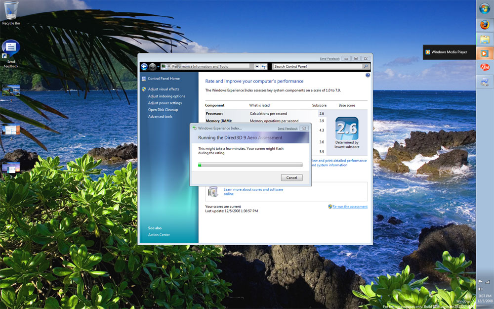 Windows 7 build 6959 screenshot