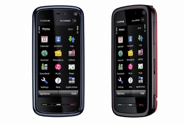 Nokia 5800 Rood Blauw
