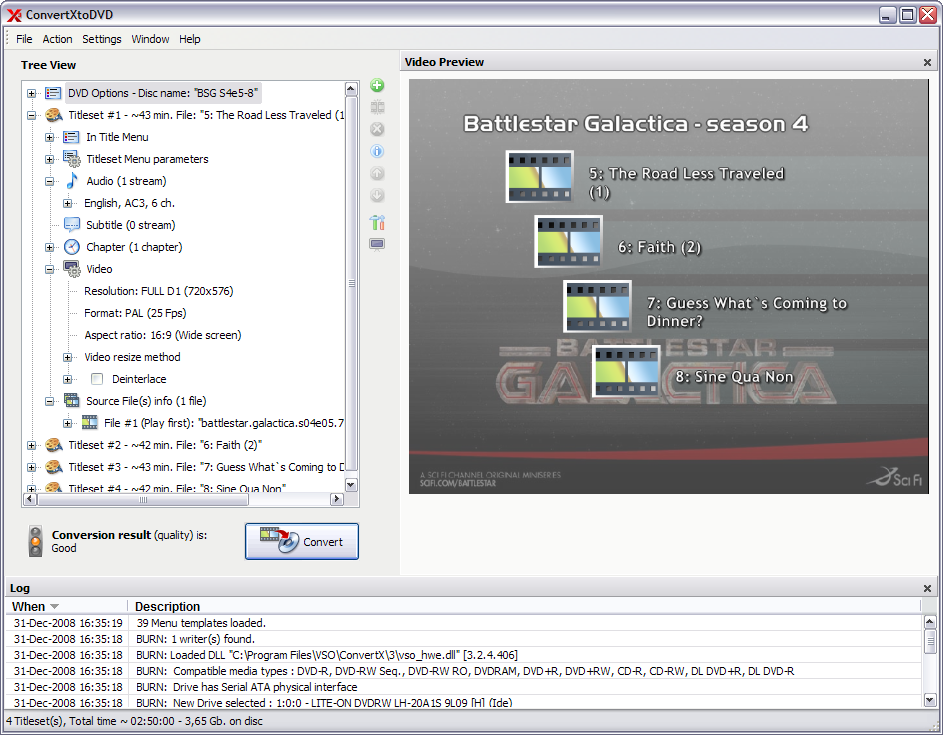 ConvertXtoDVD 3.3.4.106d screenshot