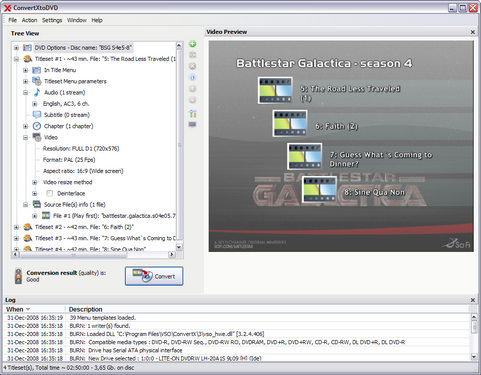 ConvertXtoDVD 3.3.4.106d screenshot (481 pix)