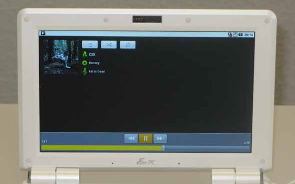 Android op Eee Pc: mediaspeler