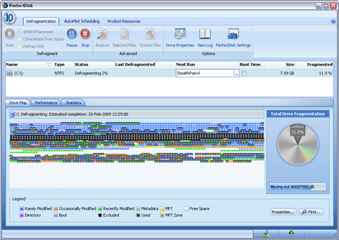 PerfectDisk 10 screenshot (481 pix)