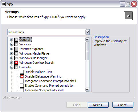 xpy 1.0.0 b�ta screenshot