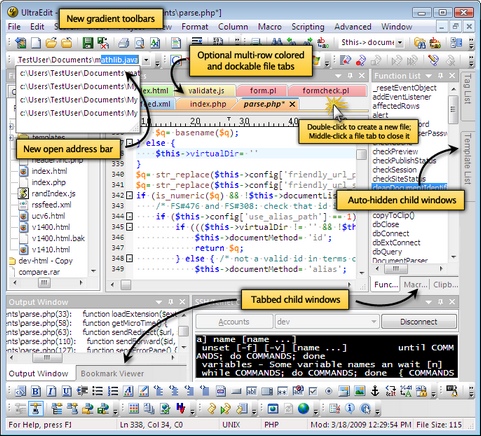 UltraEdit 15.00 screenshot (481 pix)
