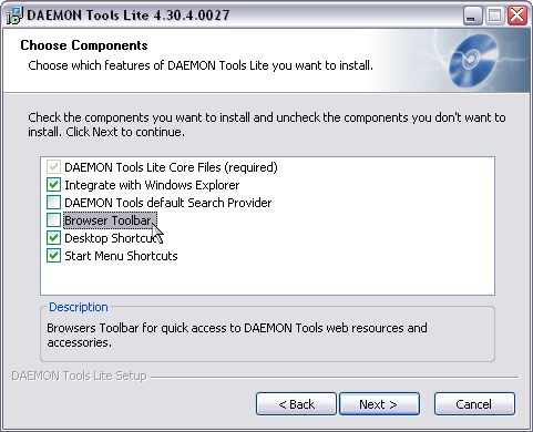 Daemon Tools 4.30.4 screenshot