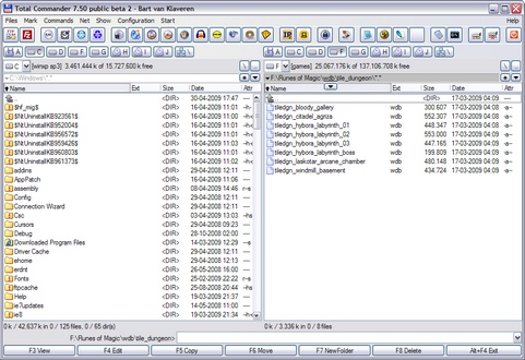 Total Commander 7.50 b�ta 2 screenshot (481 pix)