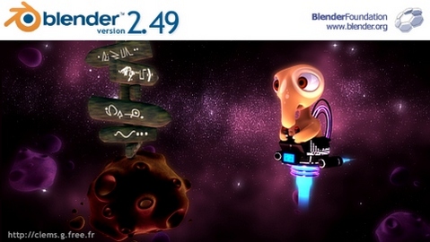 Blender 2.49 splashscreen (481 pix)