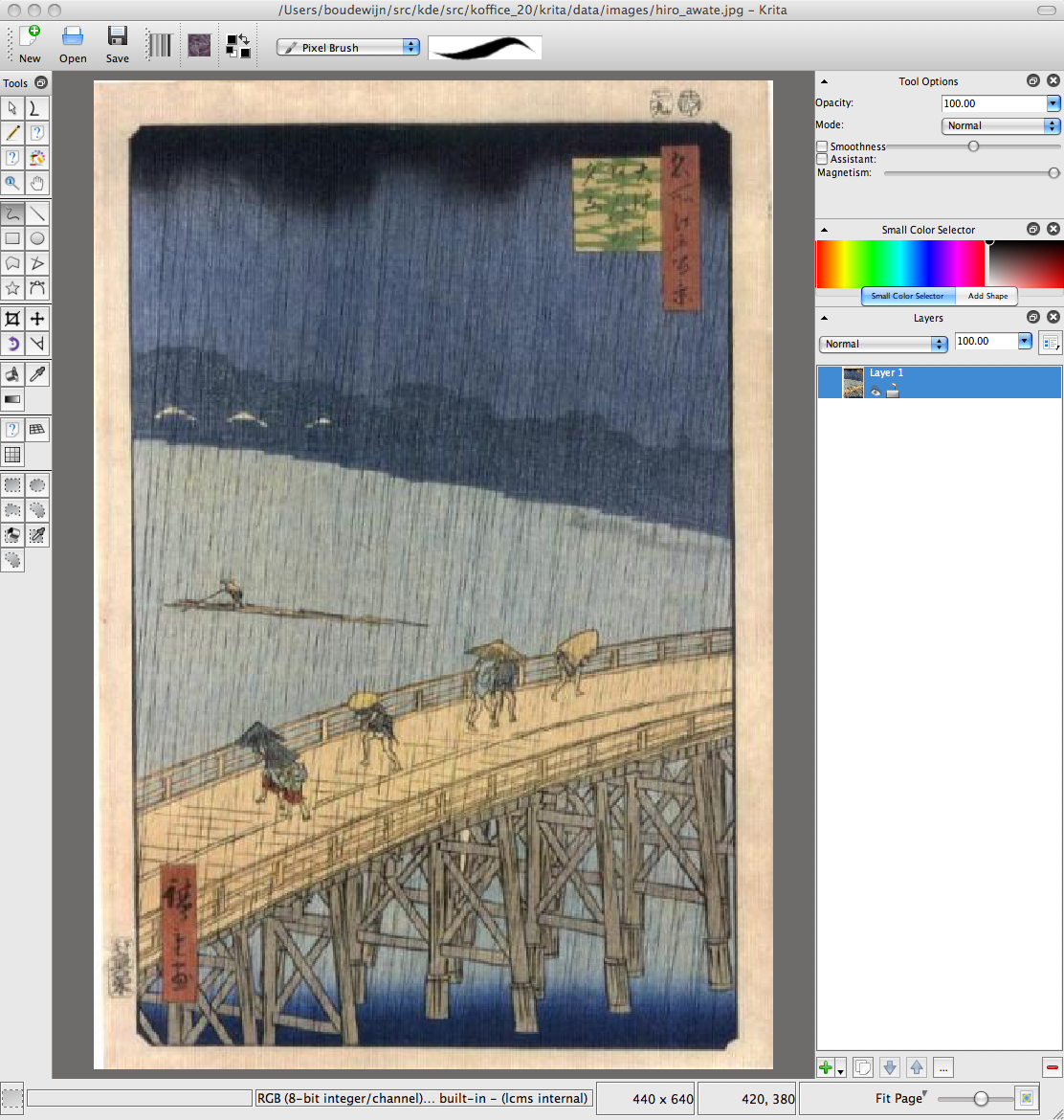 KOffice 2.0.0 - Krita