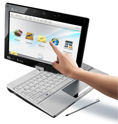 Asus Eee PC T91 Wit, Zwart