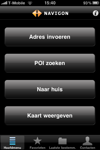 Navigon op iPhone OS 3.0