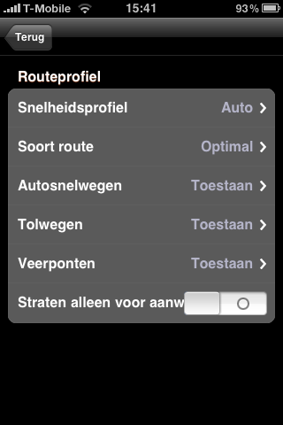 Navigon op iPhone OS 3.0