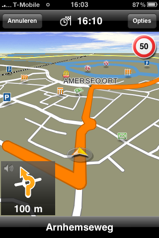 Navigon op iPhone OS 3.0