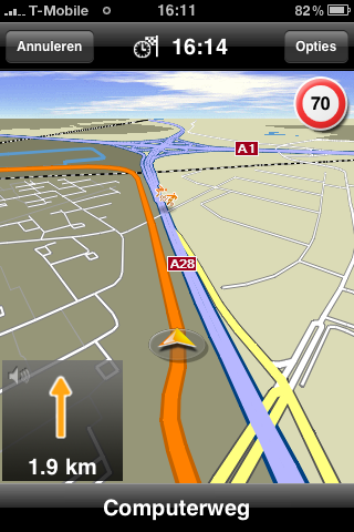 Navigon op iPhone OS 3.0