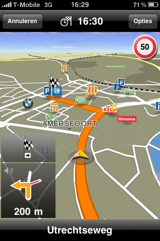 Navigon op iPhone OS 3.0