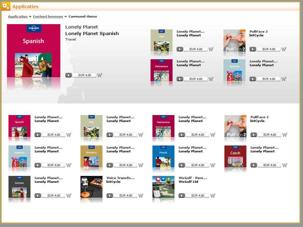 Playnow Arena - applicaties