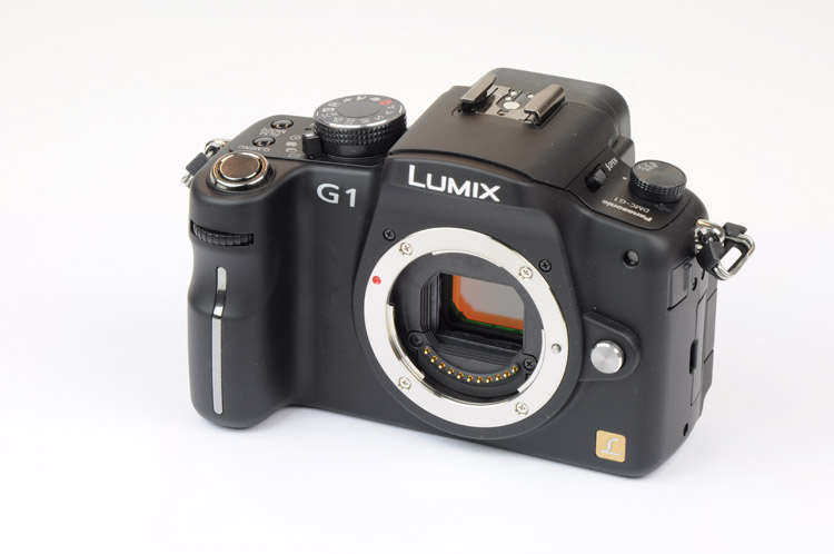 Panasonic Lumix G1 behuizing linksvoor