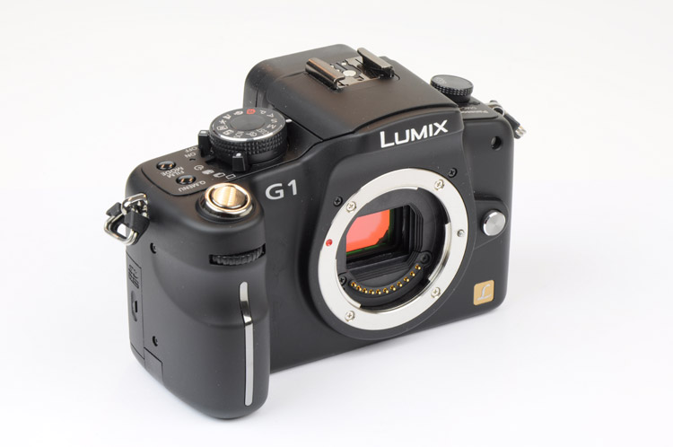 Panasonic Lumix G1 behuizing rechtsvoor