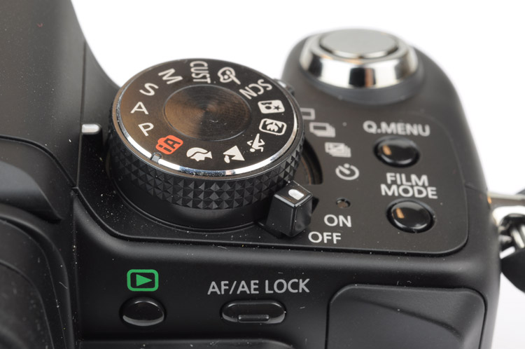 Panasonic Lumix G1 behuizing modusknop
