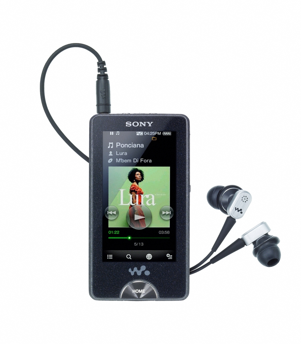 Sony Walkman Touch NWZ-X1050B 15.625GB Zwart