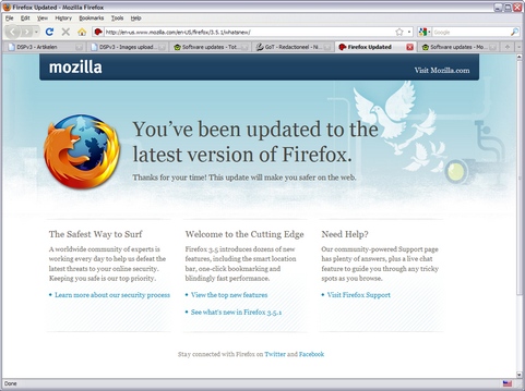 Mozilla Firefox 3.5.1 screenshot (481 pix)