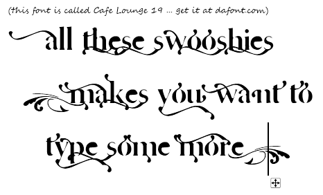 "Swooshy" text inPaint.NET