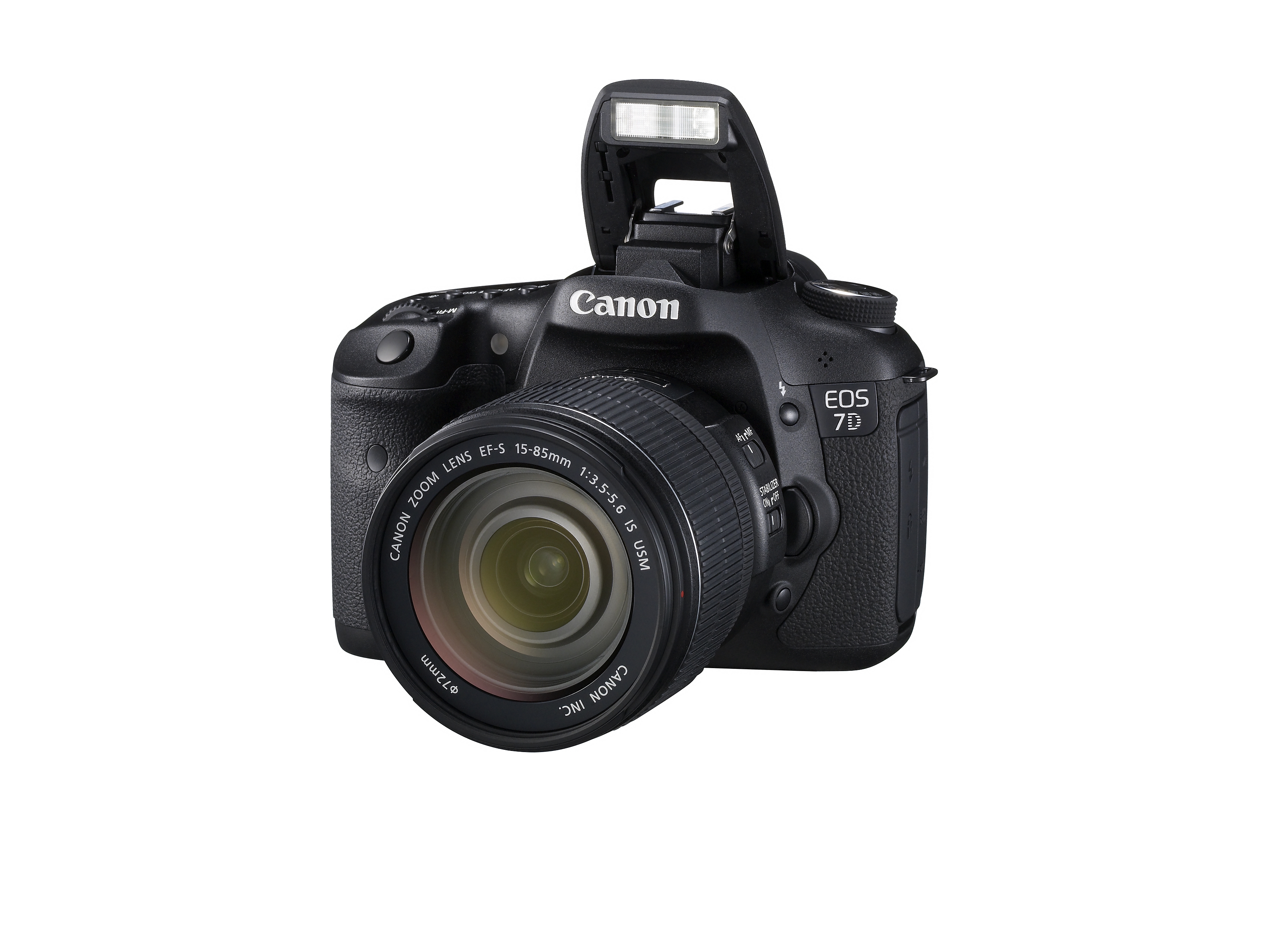 Canon EOS 7D voorkant schuin