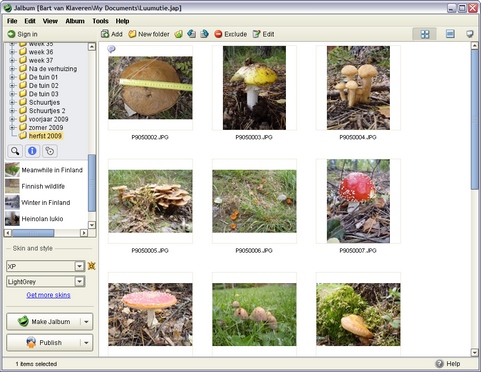 Jalbum 8.4 screenshot (481 pix)