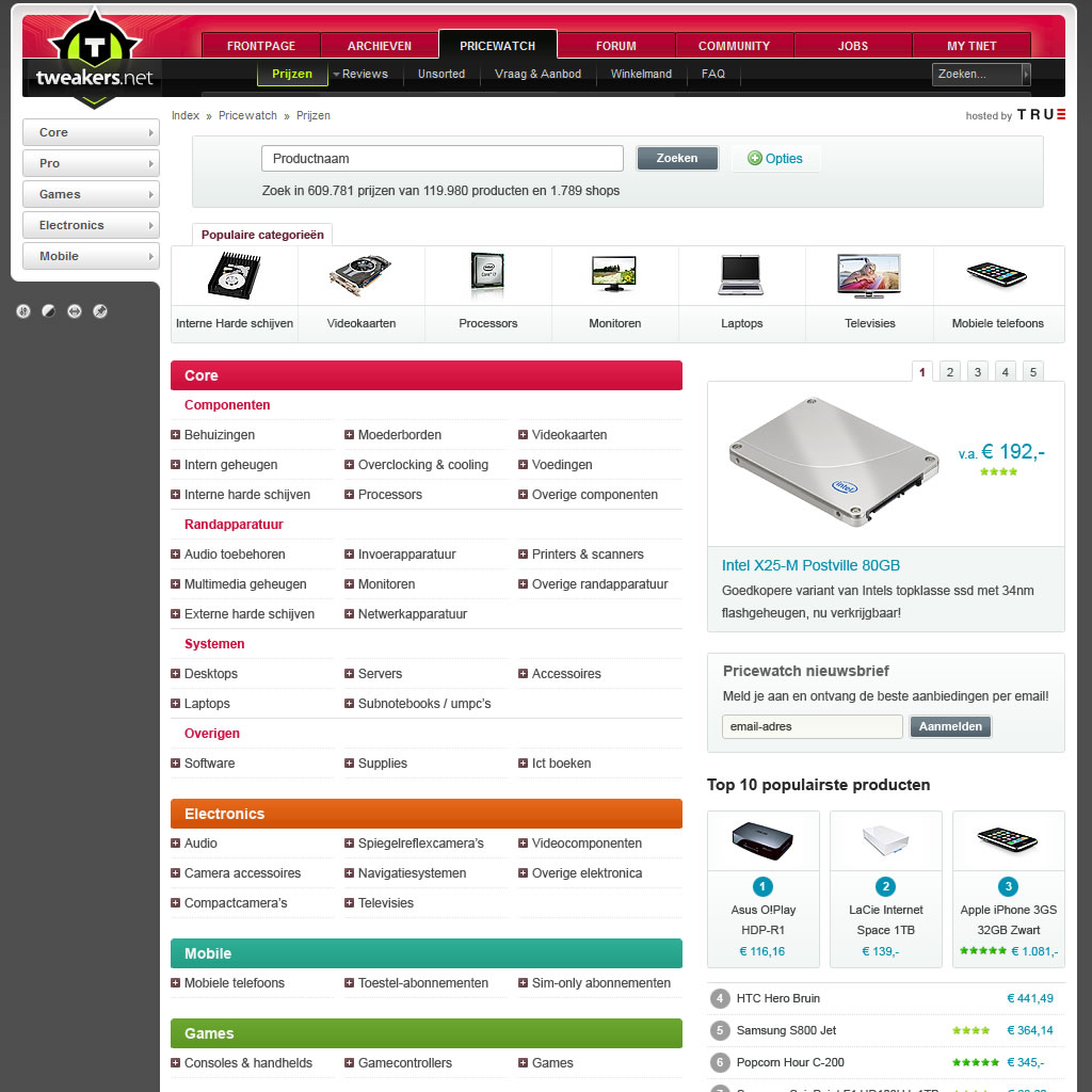 De Pricewatch in 2010