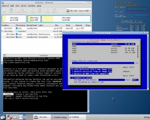 Parted Magic screenshot (481 pix)