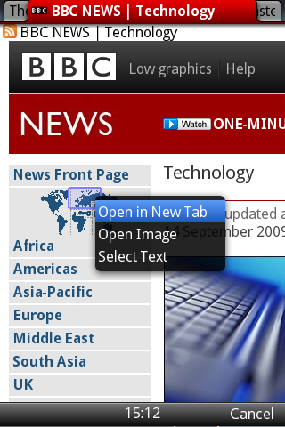 Opera mini 5 b�ta