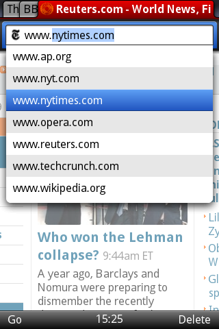 Opera mini 5 b�ta