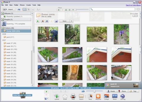 Google Picasa 3.5 build 79.67 screenshot (481 pix)