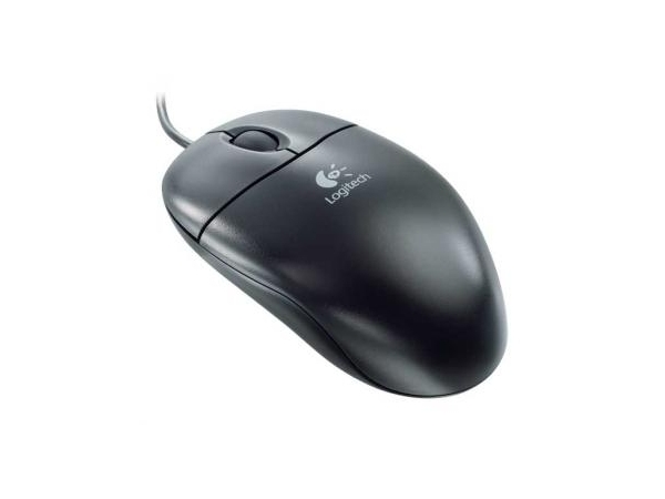 Logitech Optical Wheel Mouse Zwart
