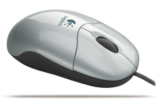 Logitech Pilot Wheel Mouse Optical Zwart