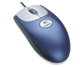 Logitech Wheel Mouse Grijs/Zwart