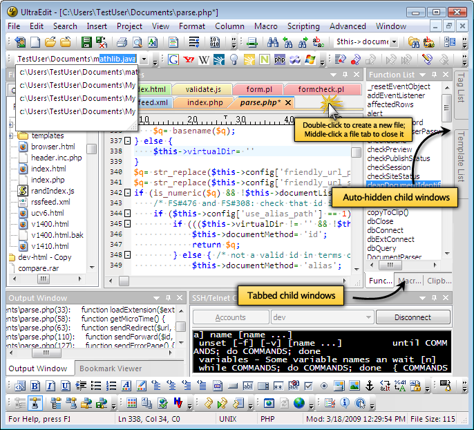 UltraEdit screenshot