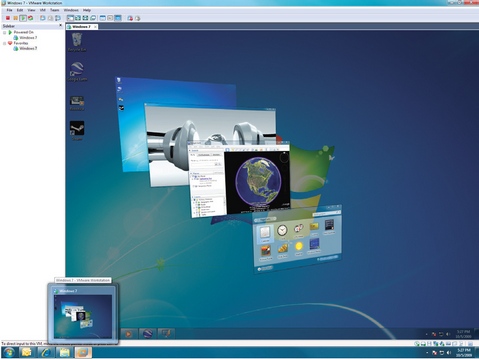 VMware Workstation 7.0 screenshot (481 pix)