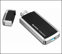 Super Talent RAIDDrive USB 3.0 128GB Zwart
