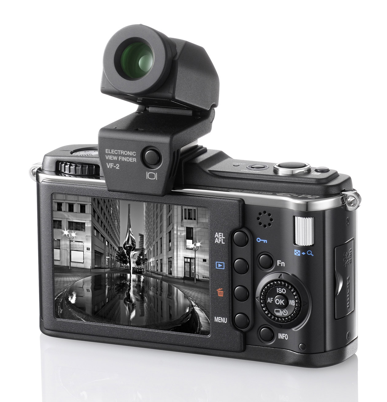 Olympus E-P2 achterkant