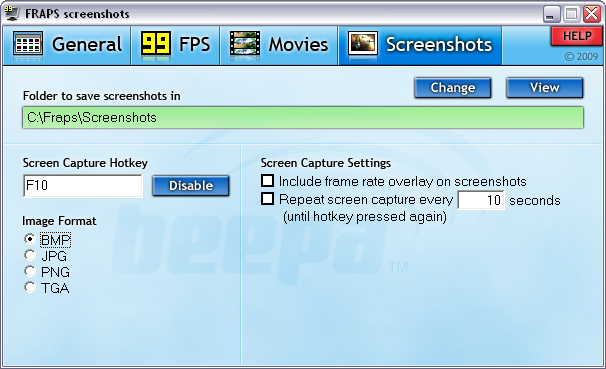 Fraps 3.0.0  
screenshot